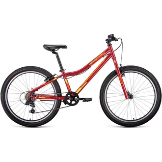Велосипед горный Forward Titan 1.0 12" 24" (2022) (красный/желтый)