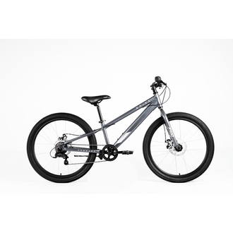  Велосипед горный Forward Spike D 11" 24" (2023) (серый/серебристый)